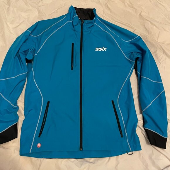 Swix Men's L XC Ski Jacket Blue - Picture 1 of 9